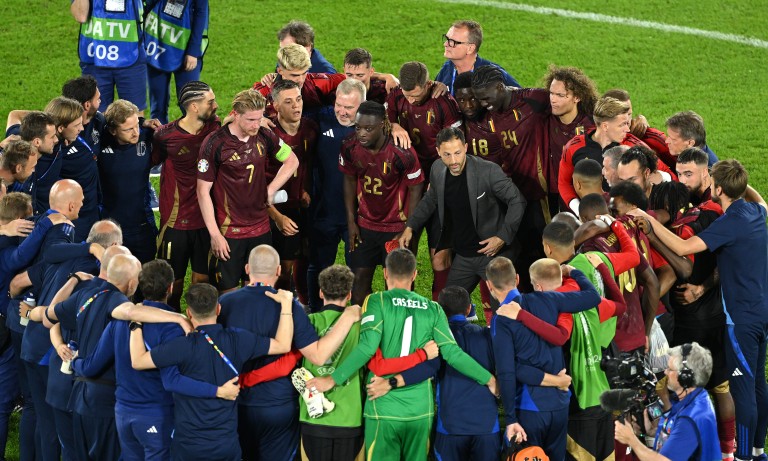Domenico Tedesco durante el partido de la Eurocopa 2024 ante Rumanía